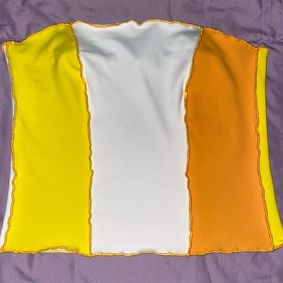 🍊🍋🥥DollsKill Colorblock Tube Top!🥥🍋🍊 - Picture 4 of 4
